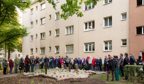 Feierliche Einweihung des Trittsteinbiotops in Berlin-Reinickendorf