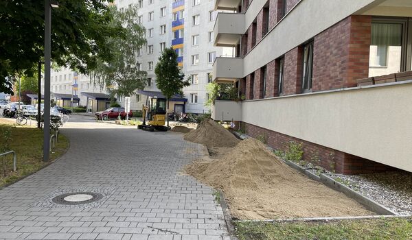 Anlage eines Trittsteinbiotops auf der Fläche der Wohnungsbaugenossenschaft „Berolina“ eG