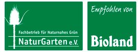 Logo, zertifizierter NaturGarten-Fachbetrieb